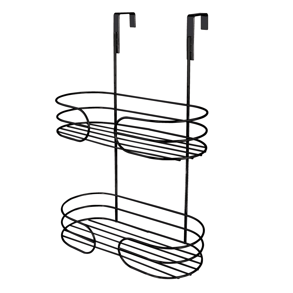 MATT BLACK OVER THE DOOR SHOWER CADDY