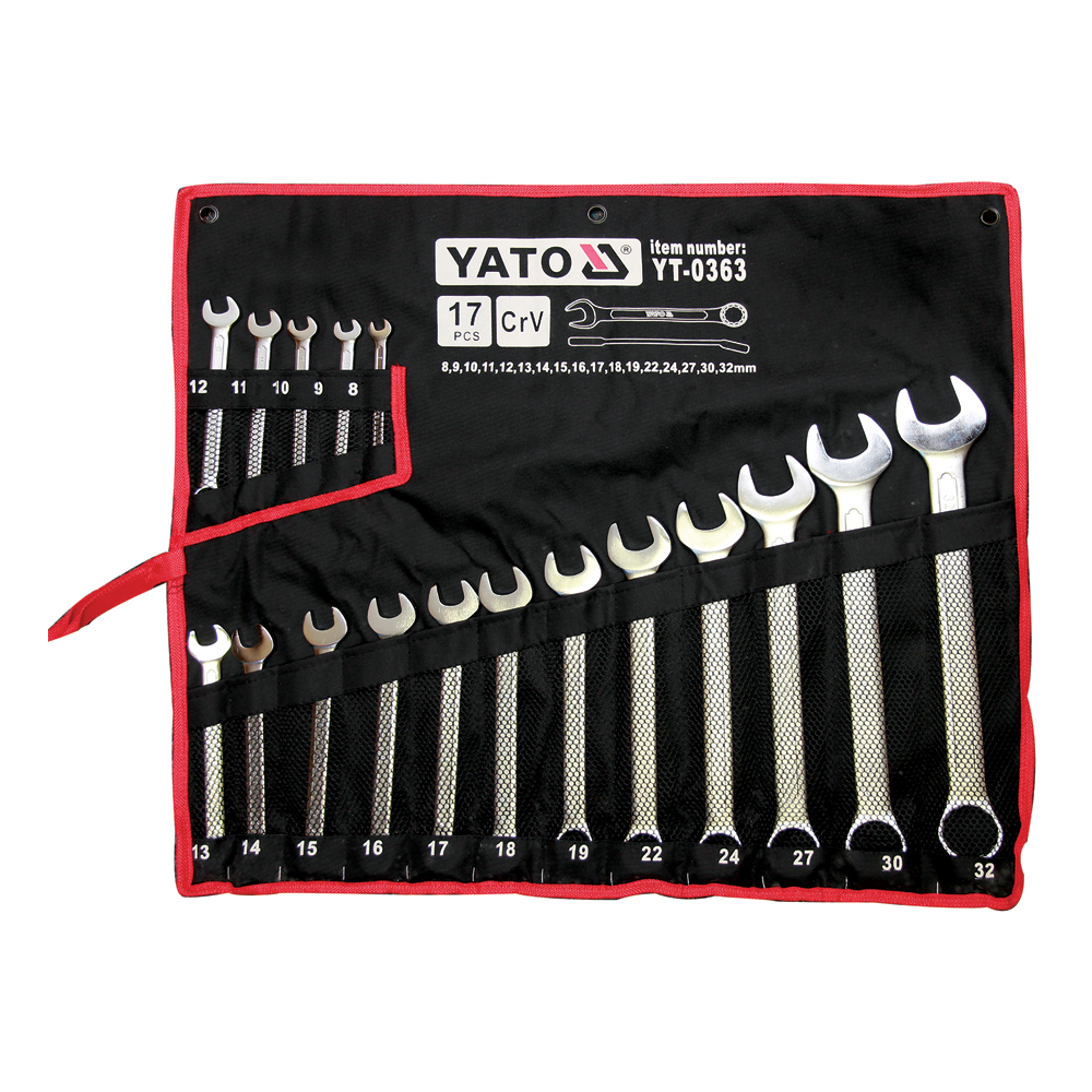 17 PC COMBINATION SPANNER SET
