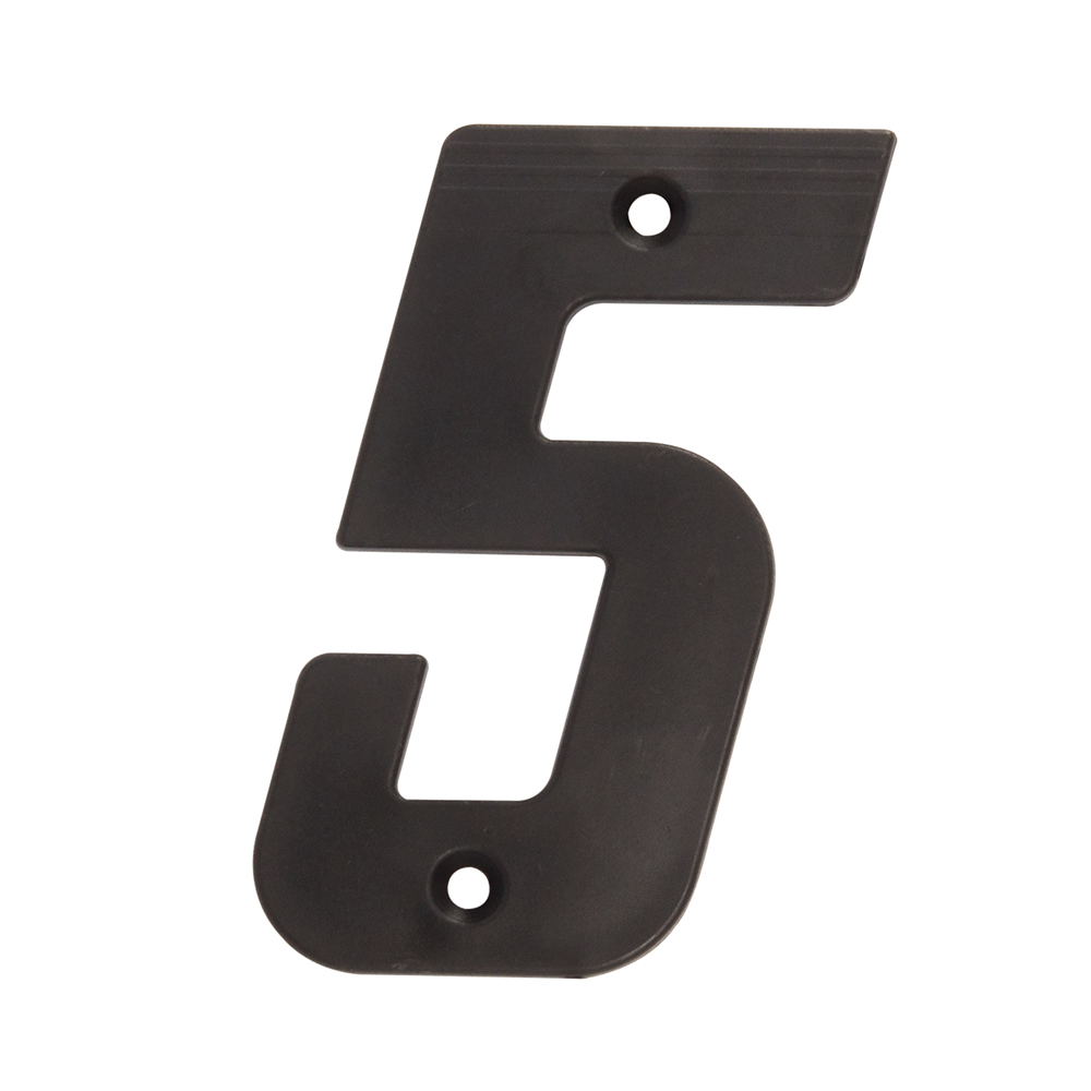 LARGE PLASTIC NUMBER BLACK – NO 5