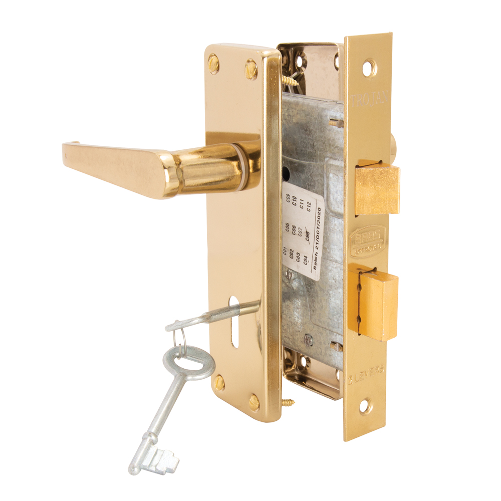 VICTORIAN LOCKSET 6″ 2 LEVER BP