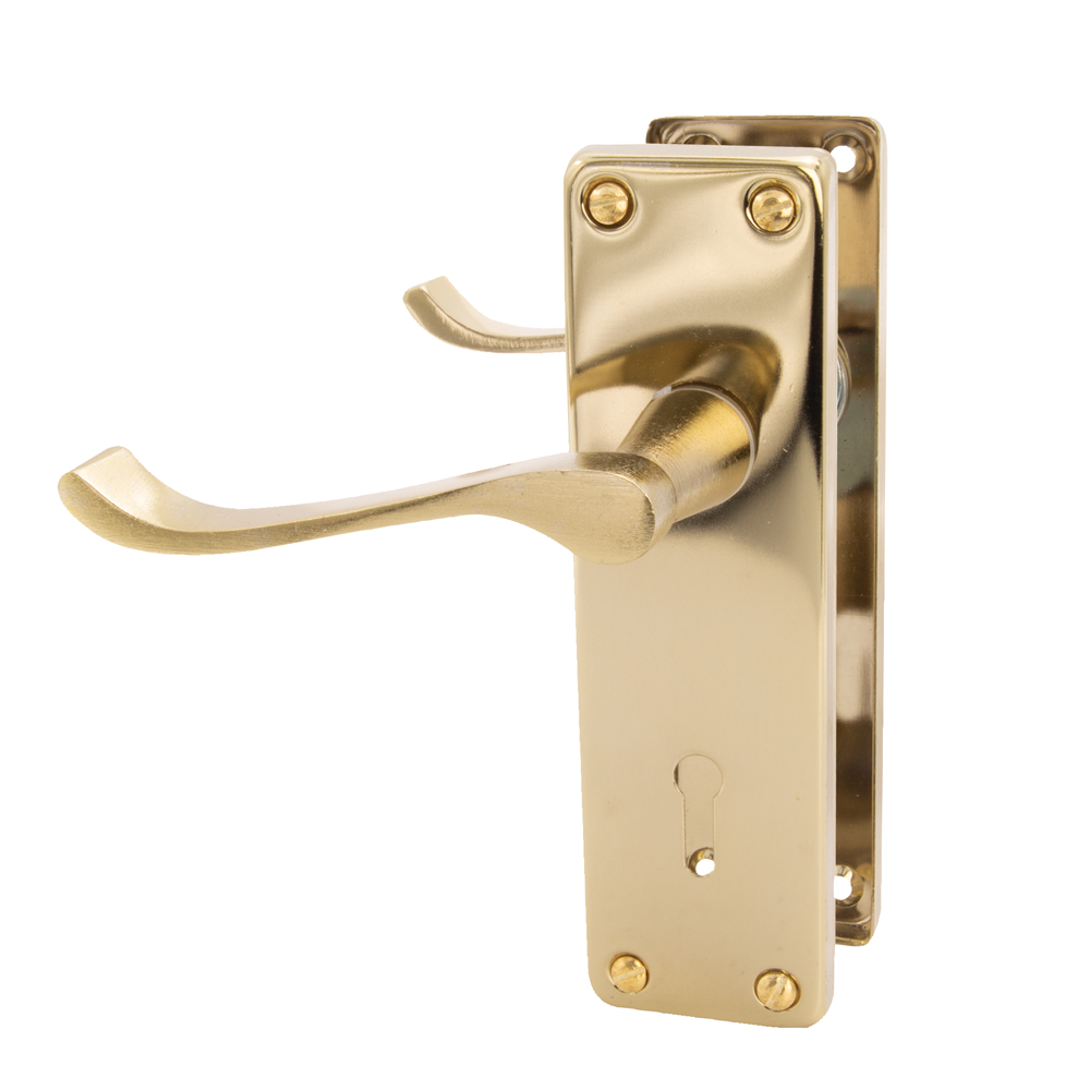 VICTORIAN SCROLL STEEL HANDLE 6″ BP