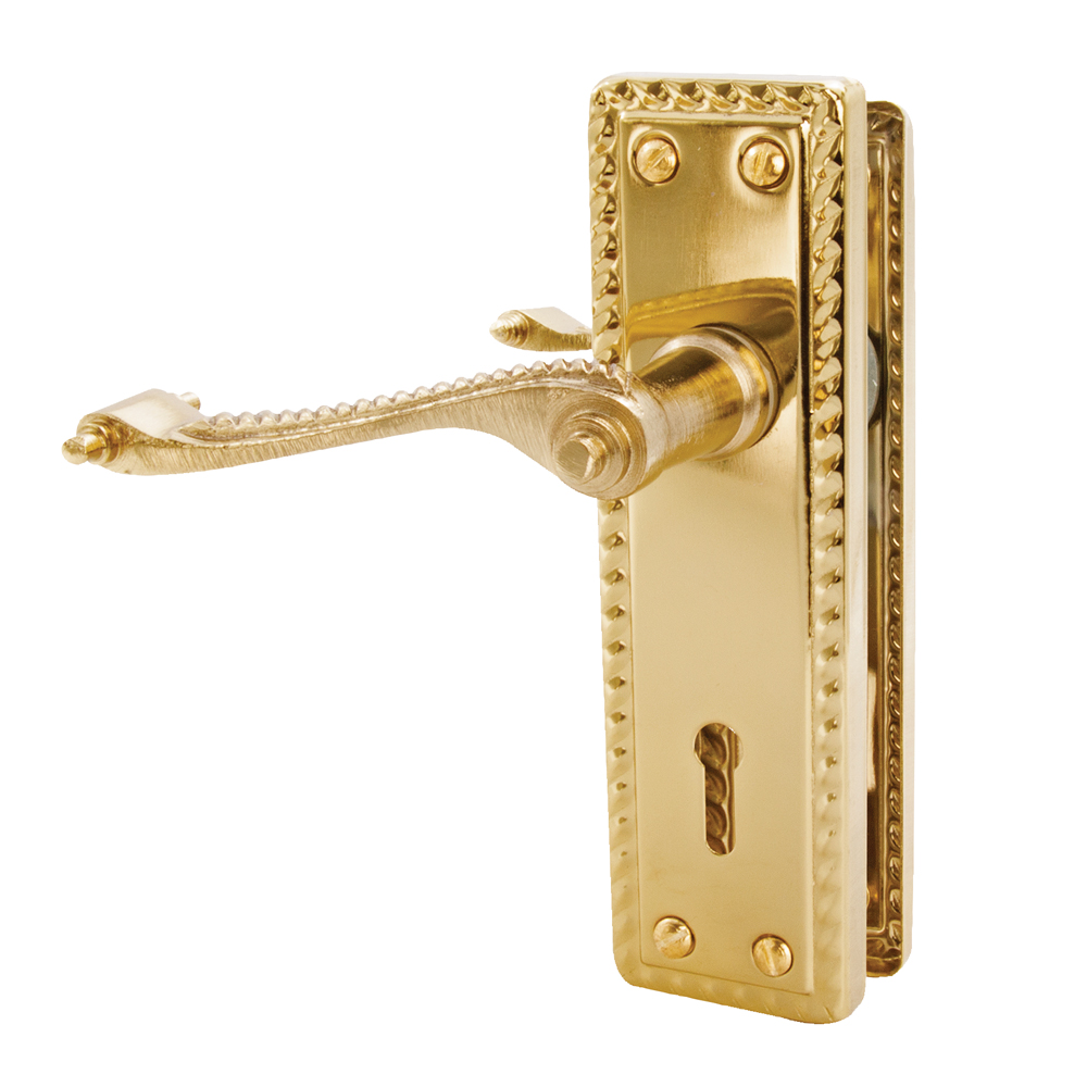 GEORGIAN SCROLL STEEL HANDLE 6″ BP