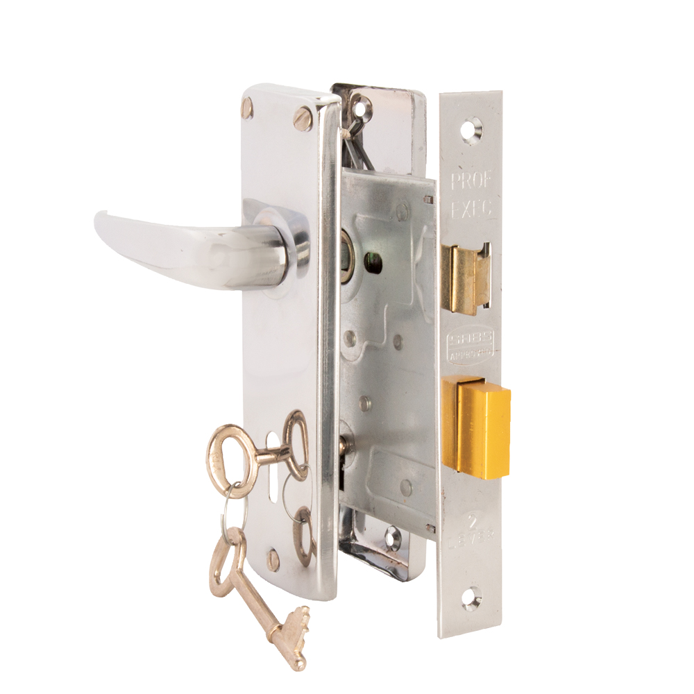 GOLD SERIES MORTICE LOCKSET 6″ 2 LEVER CP