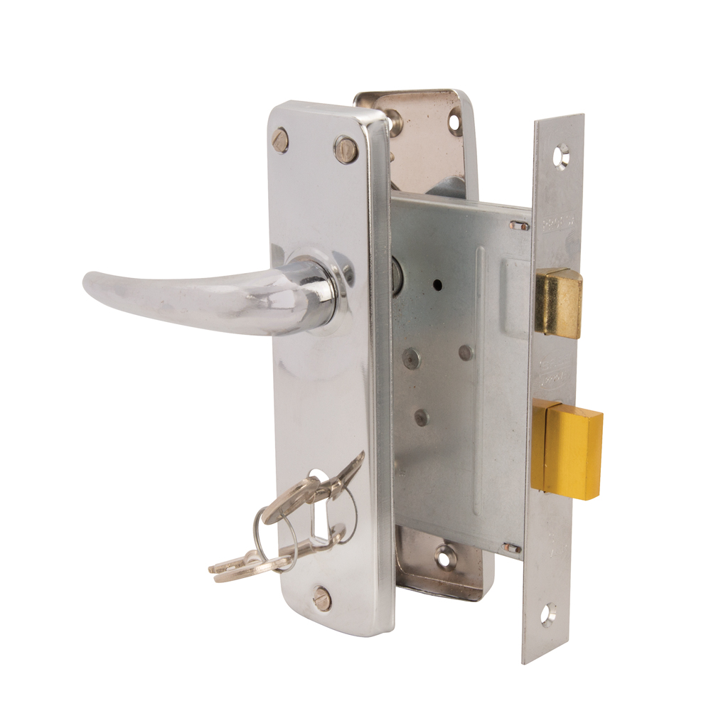 ECONOMY MORTICE LOCKSET 6″ 3 LEVER CP