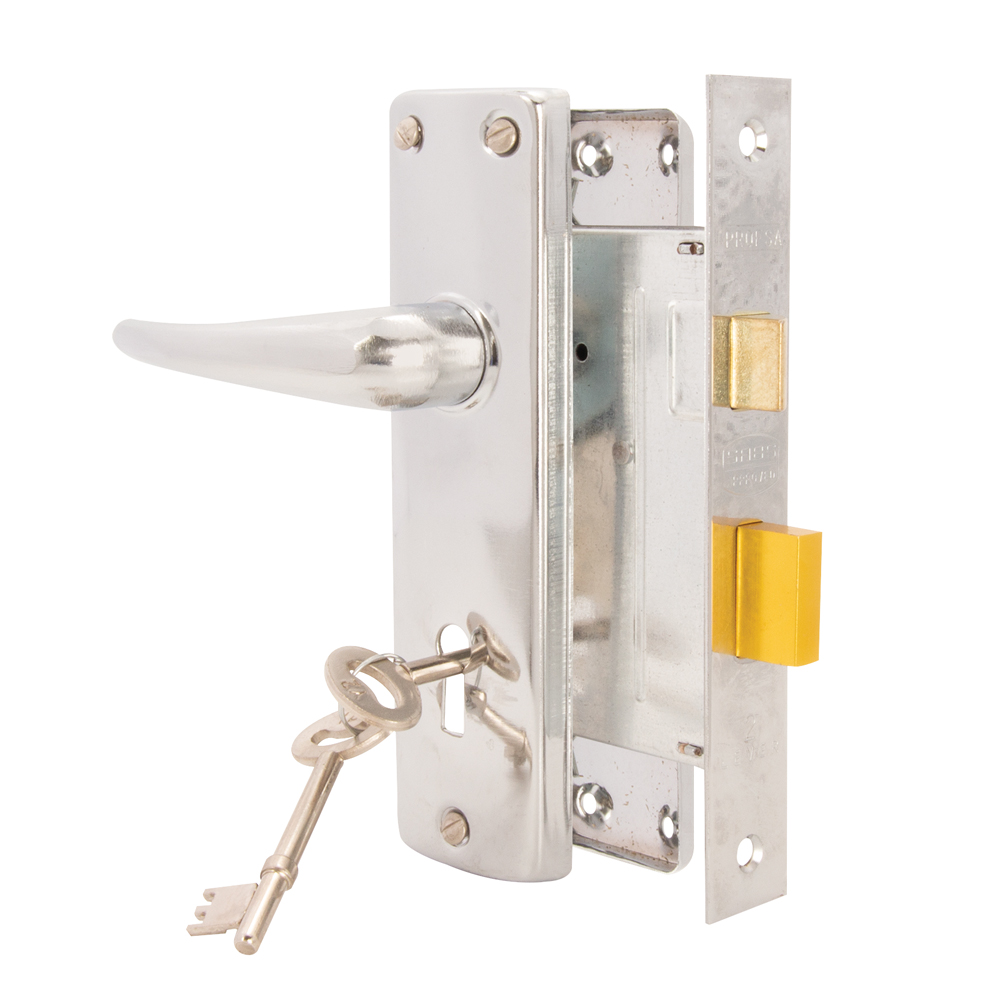 ECONOMY MORTICE LOCKSET 6″ 2 LEVER CP