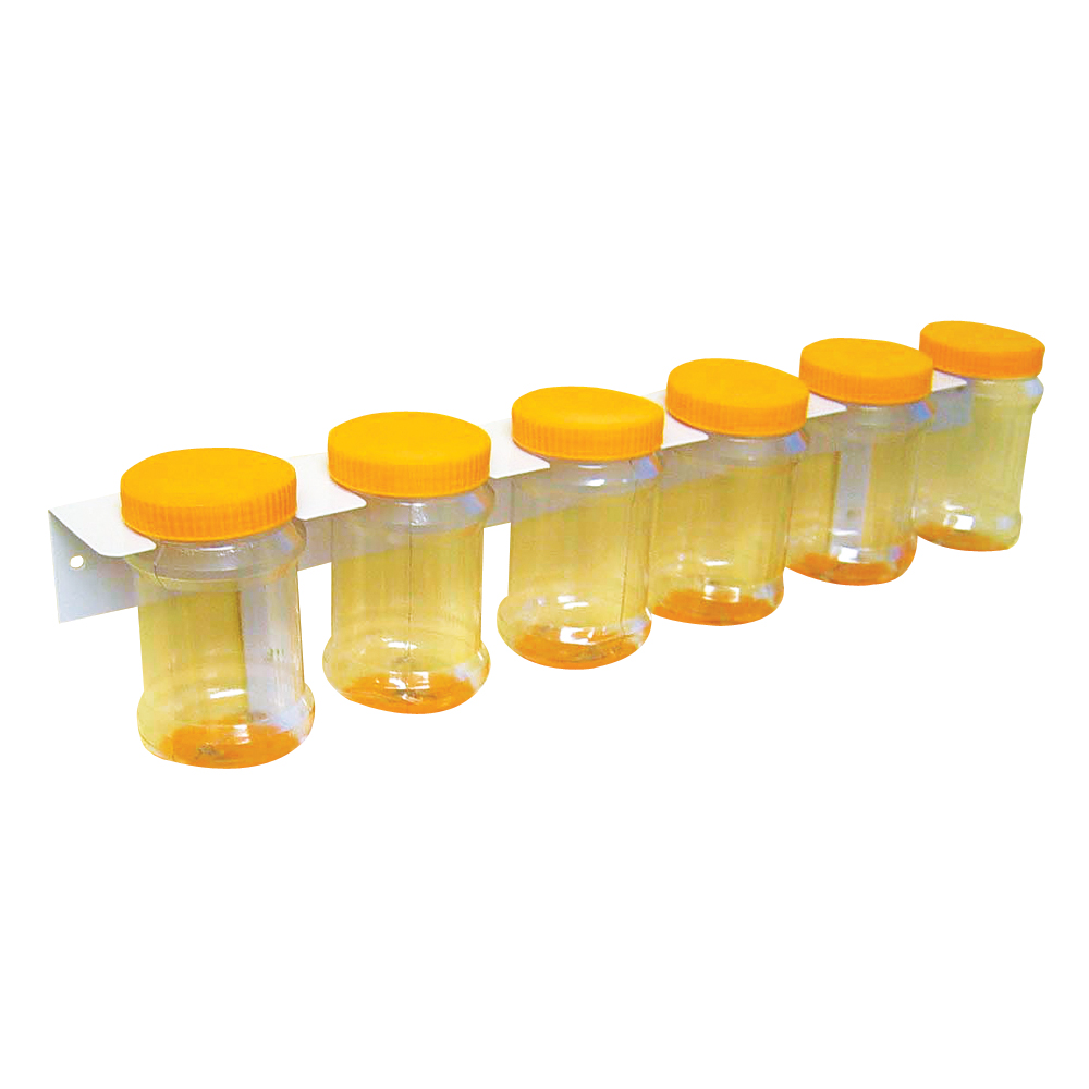 6 PCE STORAGE BOTTLES WITH RACK 1 TIER