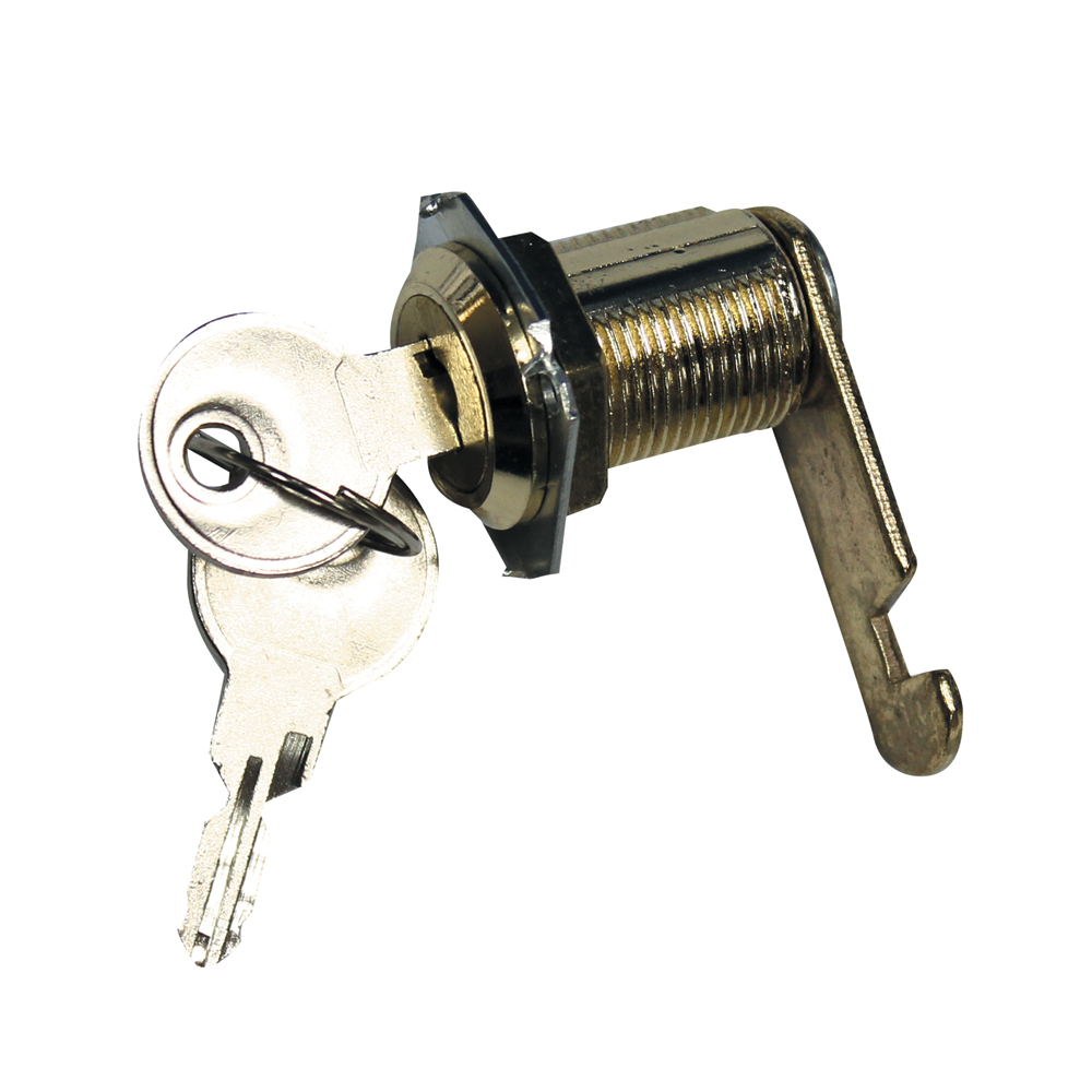CYLINDER CAM LOCKS BRASS PLATED 25MM