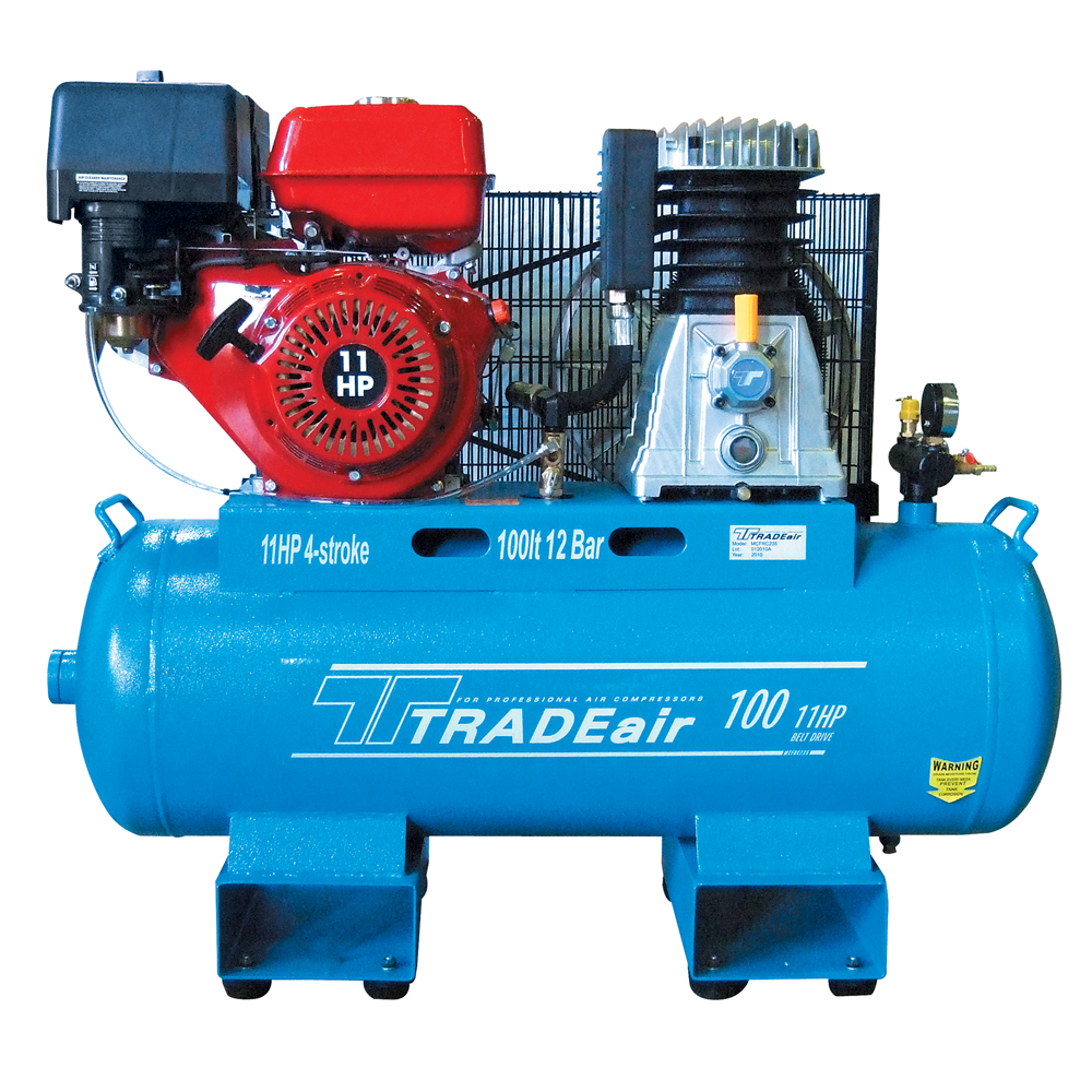 100L 8.2KW BELT DRIVE 4 STROKE 11HP PETROL AIR COMPRESSOR