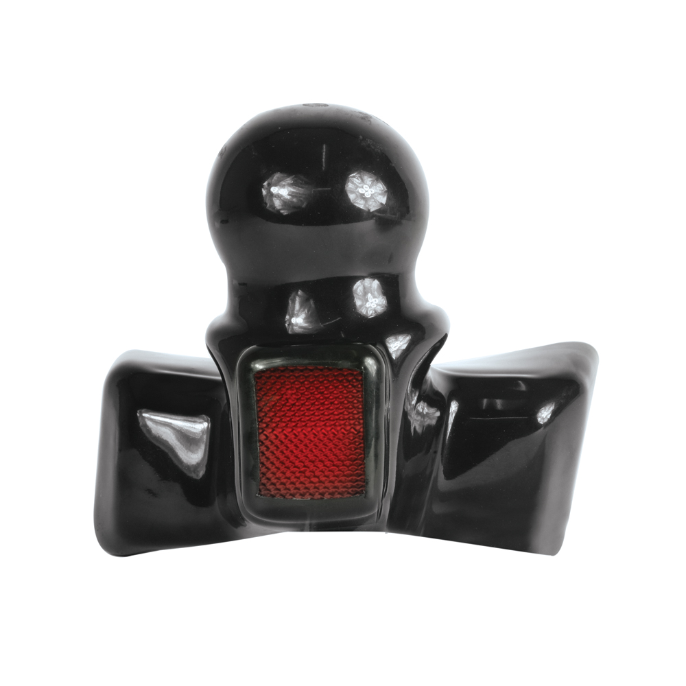 TOW-HITCH BALL COVER WITH REFLECTOR