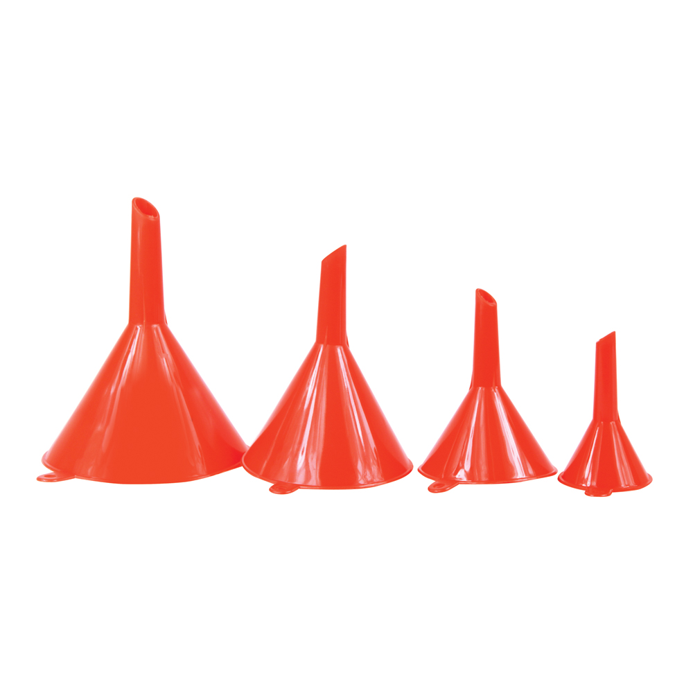 4PC PLASTIC FUNNELS