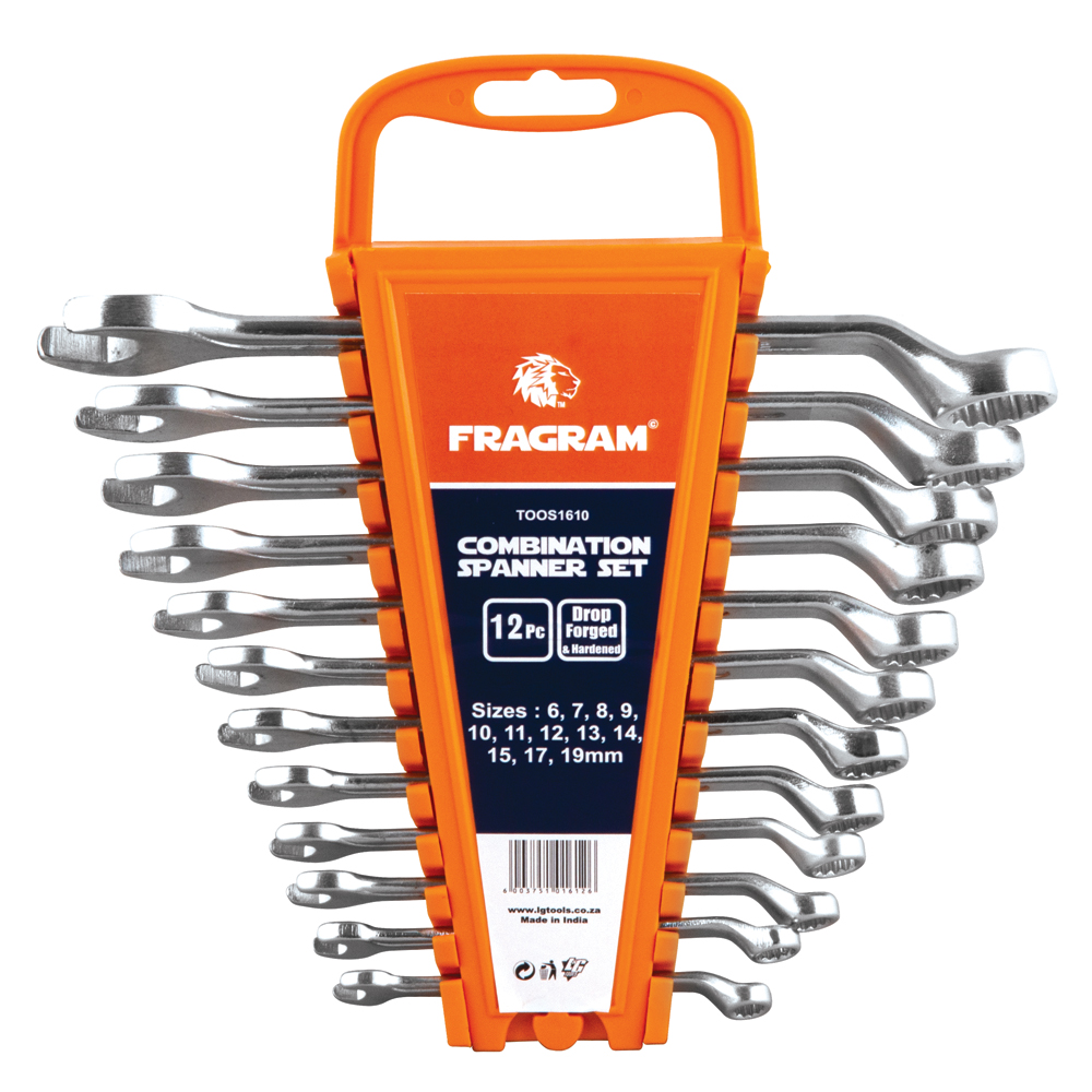 SPANNER SET COMB 12PC 6-19MM