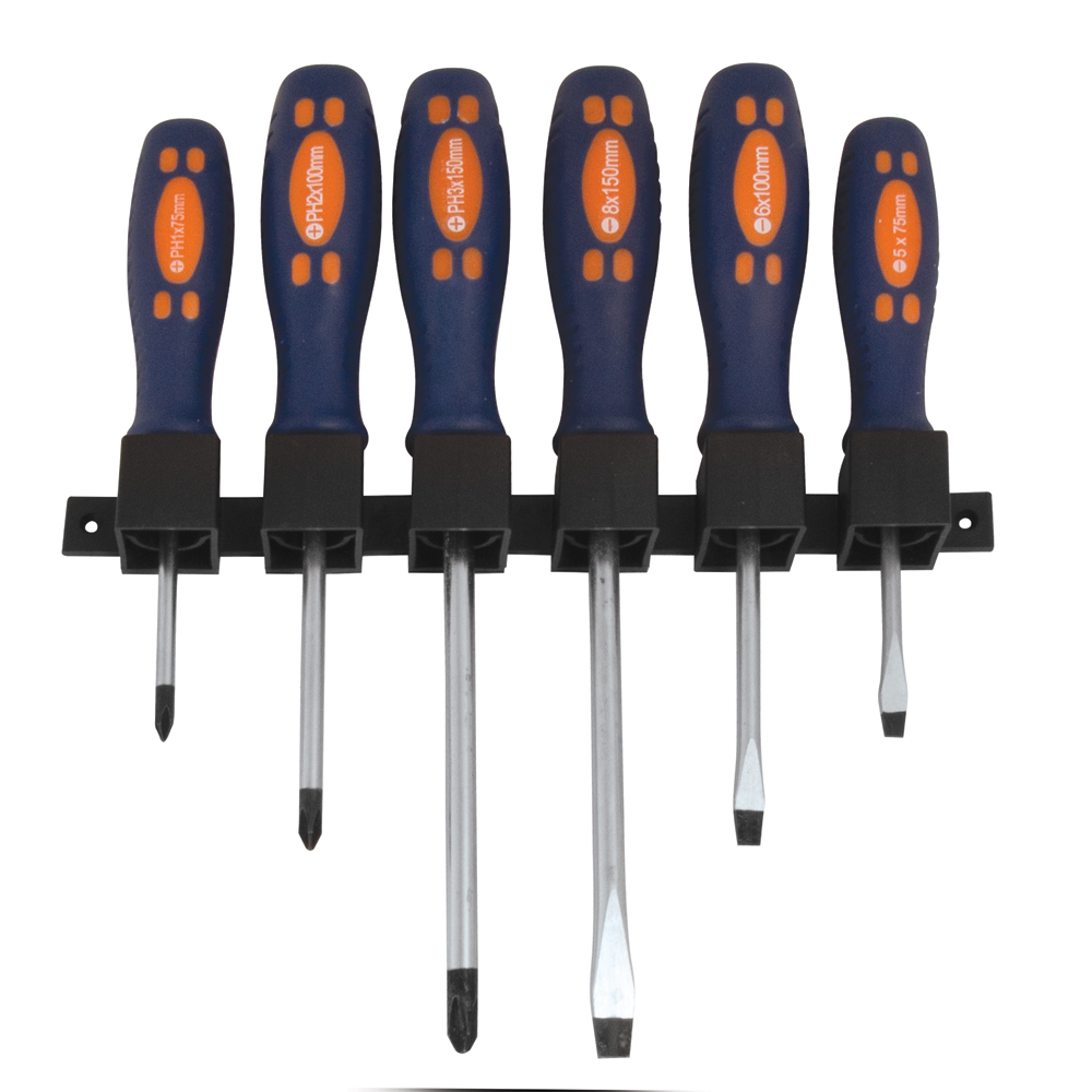 6 PC SCREWDRIVER SET WITH HOLDER