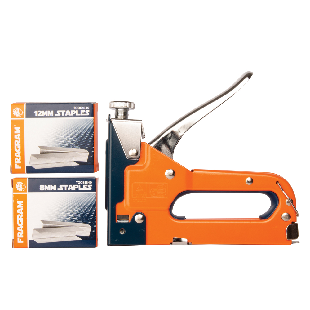 STAPLE GUN WITH STAPLES H/DUTY