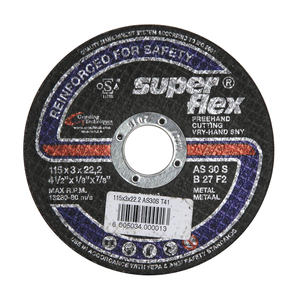 DISC CUTTING STEEL 115MM S/FLE