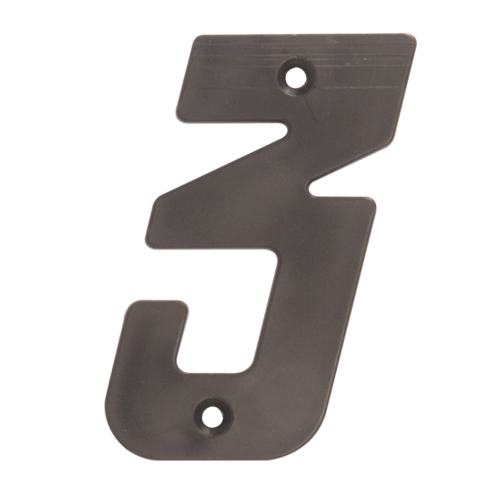 LARGE PLASTIC NUMBER BLACK – NO 3