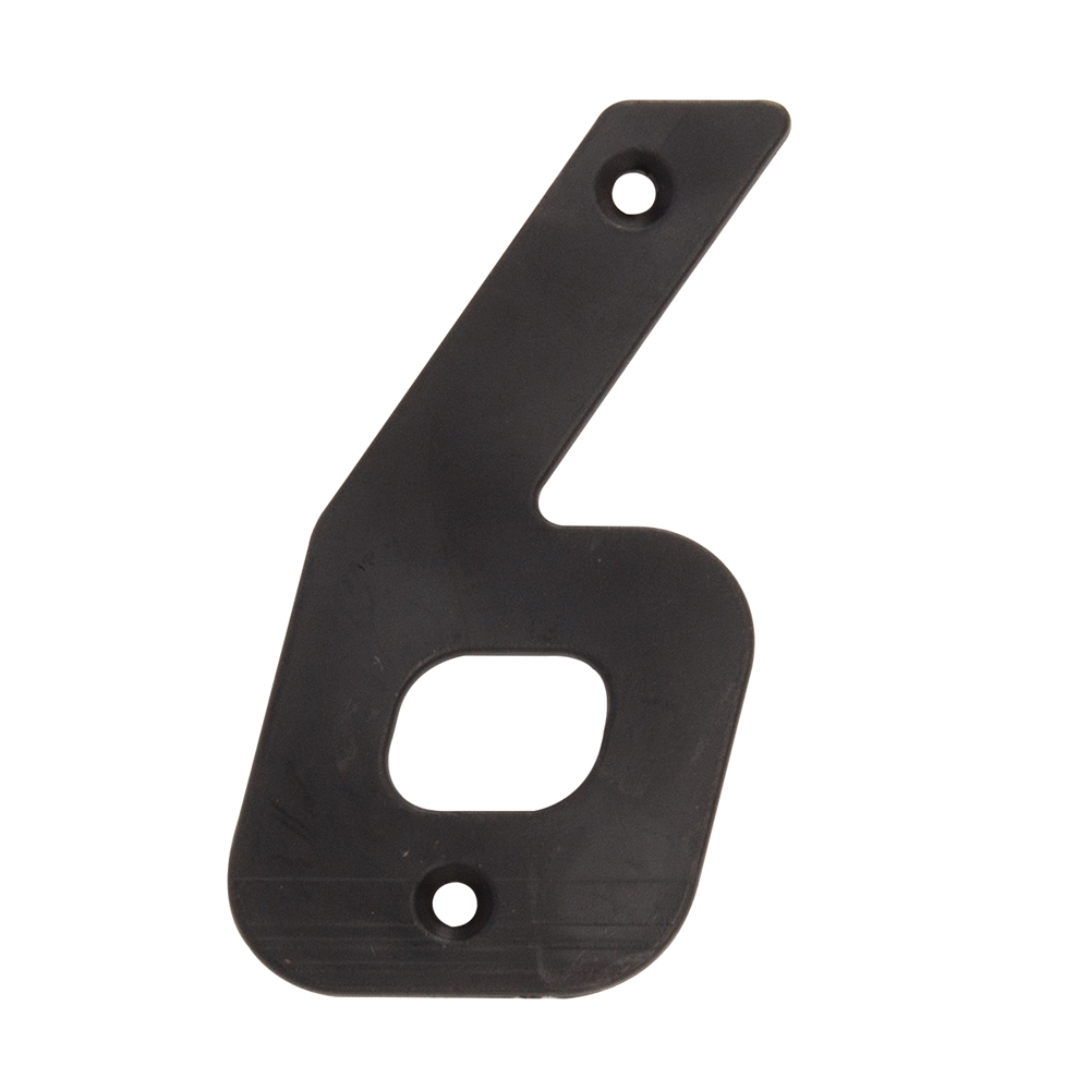 LARGE PLASTIC NUMBER BLACK – NO 6