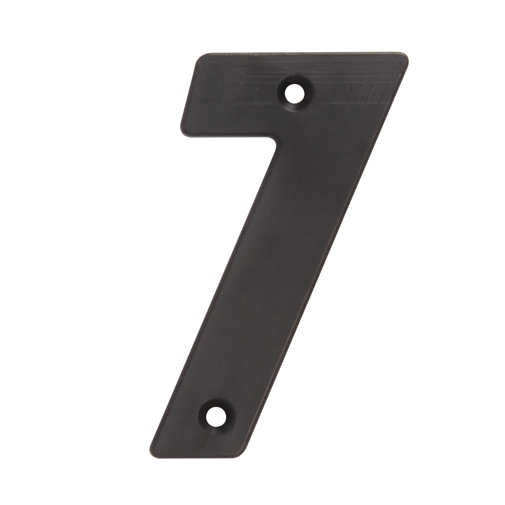 SMALL PLASTIC NUMBER BLACK – NO 7
