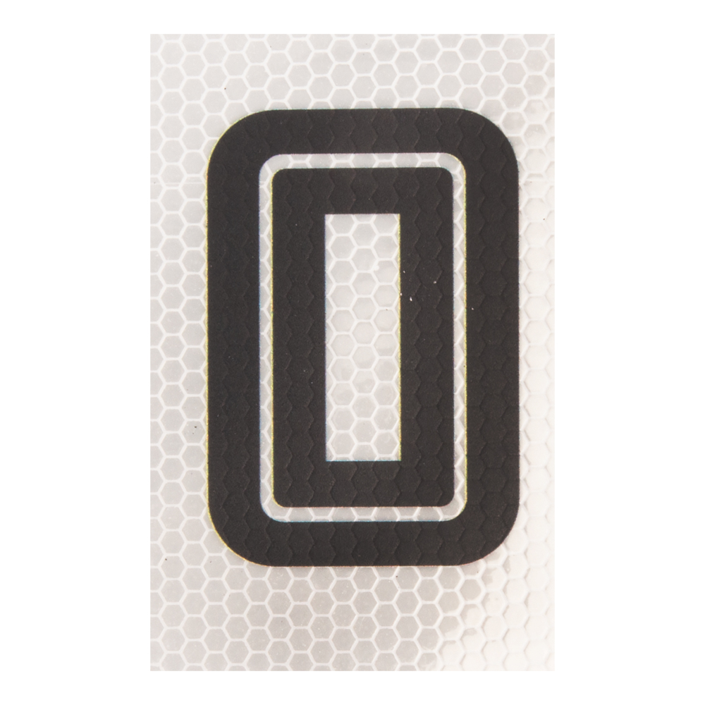 REFLECTIVE NUMBER BLACK& WHITE – NO 0