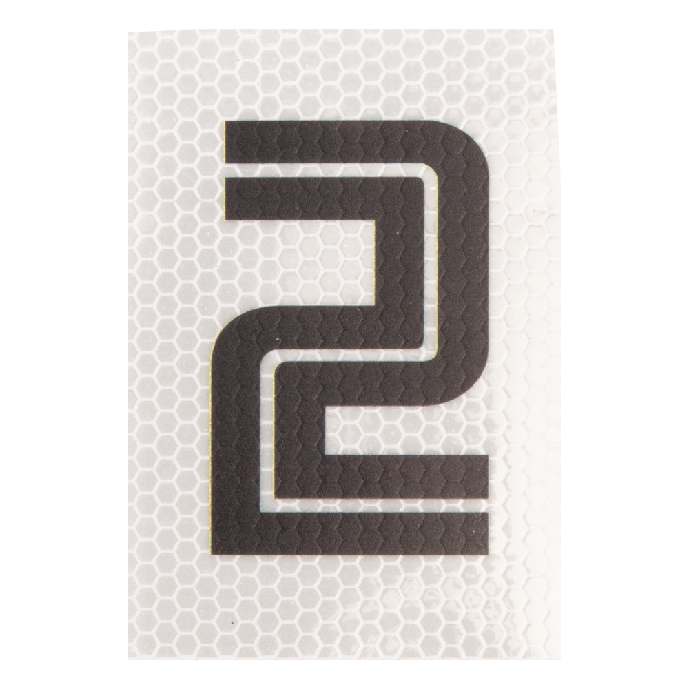REFLECTIVE NUMBER BLACK& WHITE – NO 2