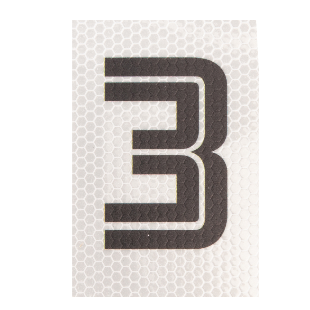 REFLECTIVE NUMBER BLACK& WHITE – NO 3