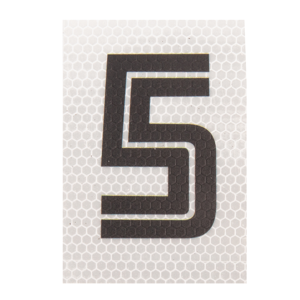 REFLECTIVE NUMBER BLACK& WHITE – NO 5